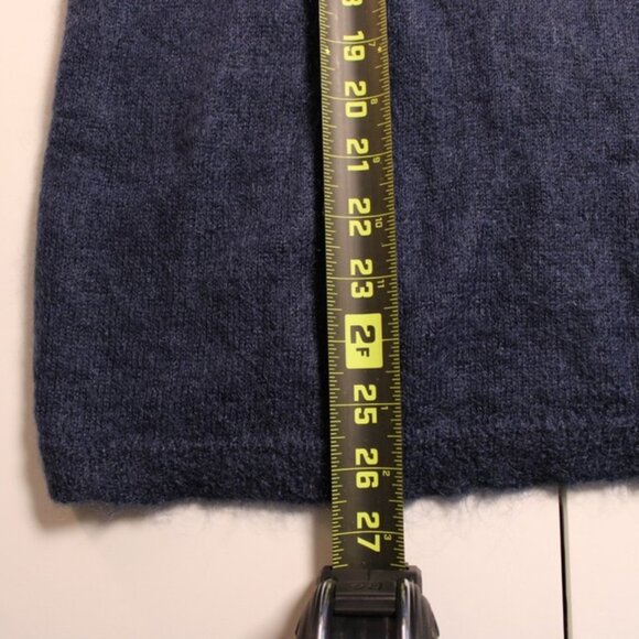 AX Armani Exchange Womens Small Blue Colorblock Mohair Nylon Crewneck Sweater - Picture 7 of 10